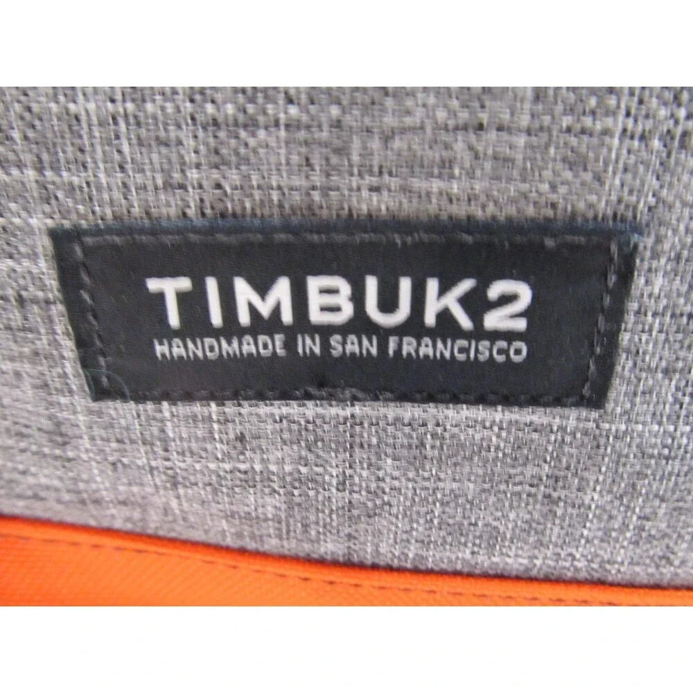 Timbuk2 Prospect Laptop Backpack Heather Gray Orange Roll‑Top NWOT